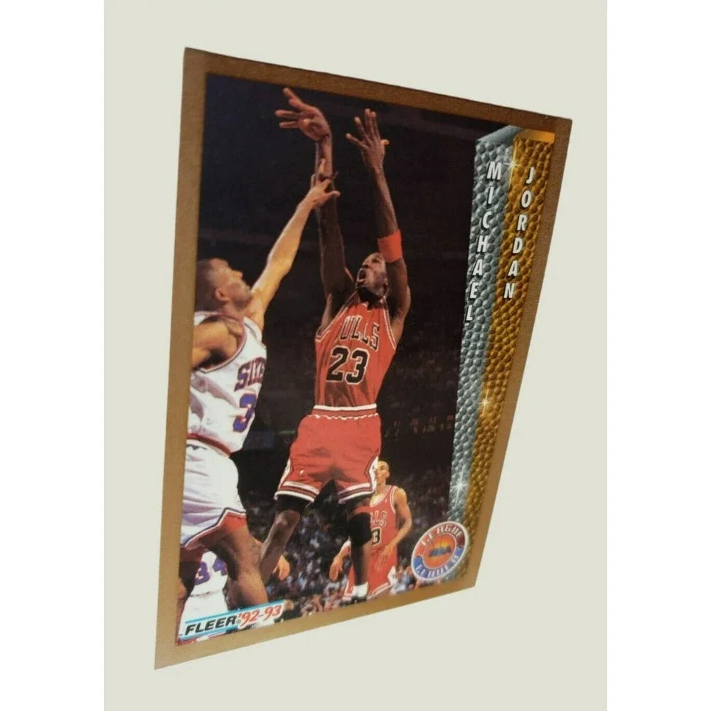 '92-'93 Fleer Michael Jordan #238 Basketball Card NBA League Leader Bulls NM-MT!